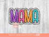 Matching Mama Mini Colorful Doodle Dalmatian Dots letters PNG, Bright Mommy and me Png Sublimation Shirt Design Digital Download