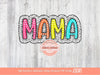 Matching Mama Mini Bright Doodle Dalmatian Dots letters PNG, Colorful Glitter Mommy and me Png Sublimation Shirt Design Digital Download