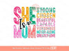 She is Mom PNG, Strong beautiful Bright Colorful Distressed Mama PNG Sublimation & DTF, Retro Mother's Day Shirt Design Digital Download