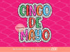 Cinco De Mayo Bright Dalmatian Dots Doodle PNG, Colorful Mexican Fiesta PNG Sublimation & DTF, Mexican Party Shirt Design Digital Download