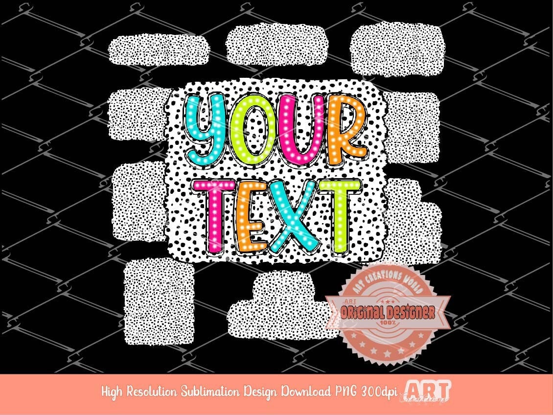 Dalmatian Background Text Frames PNG Bundle, Hand Drawn dots backgrounds Set Clipart, Dalmatian Texture frame Sublimation Digital Download