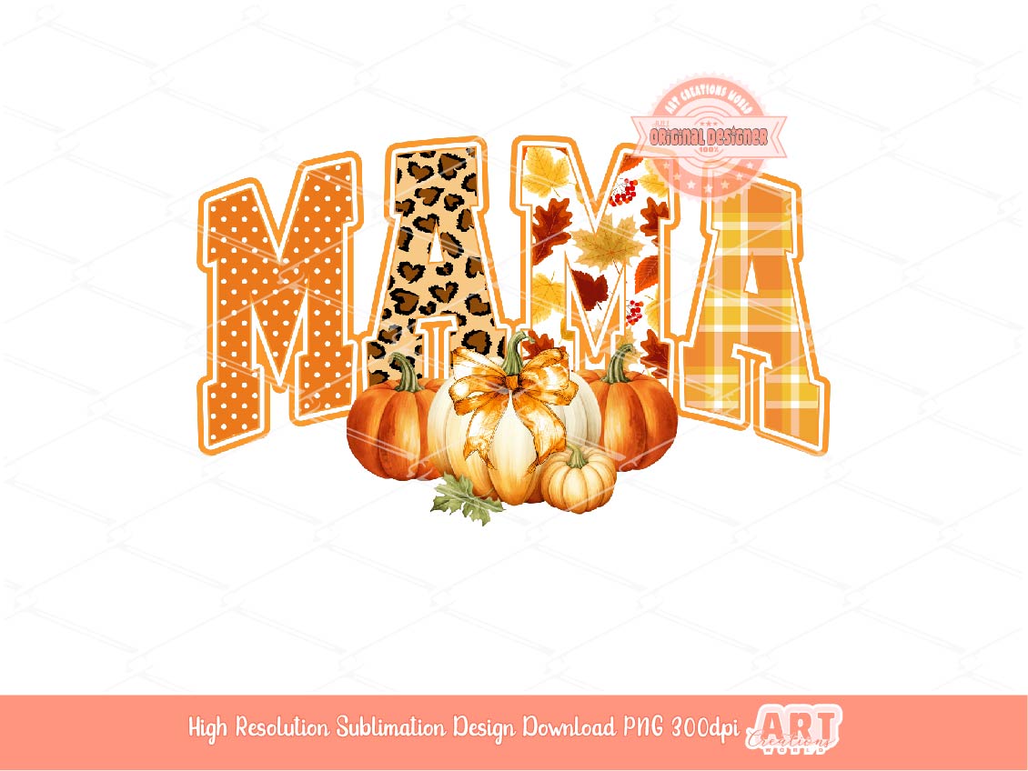 Fall Mama PNG, Orange Coquette Pumpkin Thanksgiving, Autumn Mom Shirt Design, Cozy Season Vibes Sublimation & dtf Design Digital Download