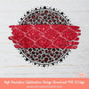 Glitter Red Leopard Circle Background PNG Sublimation Design - 2 GlitterLeopard print Backgrounds
