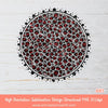 Glitter Red Leopard Circle Background PNG Sublimation Design - 2 GlitterLeopard print Backgrounds