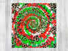 Grunge Neon Christmas Tie Dye Leopard Digital Paper | Distressed Christmas TieDye Background | Hand Drawing leopard Tie Dye design