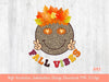 Fall Vibes Retro Smiley Face PNG for Sublimation | Autumn Sublimation Designs | Love Fall Y'all | Pumpkin Vibes | Leopard Pumpkin Thankful