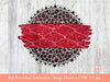 Red Glitter Leopard Circle Background PNG Sublimation Design - 2 Frames | Mascot Team Blank - School Spirit - Brush Stroke Custom Team Name