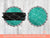 Glitter Turquoise Circle Background PNG Sublimation Design - 2 Frames | Western Glam Mascot Team Blank - School Spirit - Black Brush Stroke