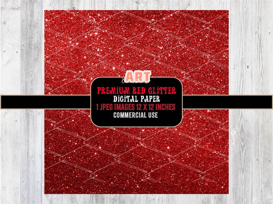 Premium Red Glitter Digital Paper | Custom Any Glitter Color you Want | Glam Valentine's day Background | Shiny Texture design