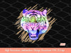 Original Hand Drawn Tiger Face PNG Sublimation,  Gradient Colors with Grunge Tiger Skin Background 2023, Custom Wild Pet Portrait PNG File