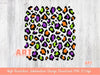 Leopard Halloween PNG Background, Happy Halloween 2023 Cheetah Print Sublimation, orange purple and green colors clipart Custom Howdy design