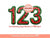 Faux Embroidery Sequin Christmas Numbers PNG, Original Designer Green Red Glitter Sequins Numbers Set 0-9 Clipart, Holiday Digital Download