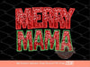 Merry Mama Sequin PNG, Original Christmas Mom Faux Embroidery with Red and Green Glitter Sequins Sublimation & DTF Design Digital Download