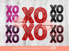 Xoxo Sequin PNG Bundle, Original Faux Embroidery Glitter Red, Black, Pink Valentines Day Png Sublimation Valentine shirt Digital Download