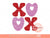 Xoxo Pink Red Glitter PNG, Original Glam sparkle Heart Love Valentines Day Png Sublimation & DTF Print Valentine T shirt Design Download