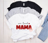 One Loved Mama Glitter PNG, Red Disco Sequin Heart Love Mom Valentines Day Png Sublimation & DTF Print Valentine T shirt Design Download